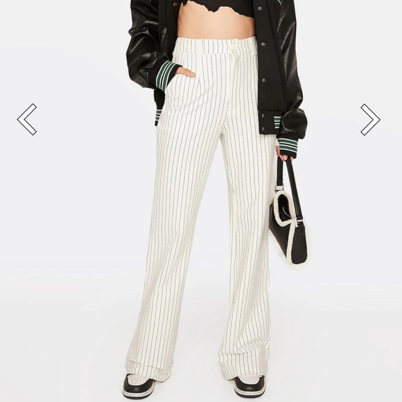 DOLLS KILL | Make The Rules Pinstripe Pants - Picture 2 of 3